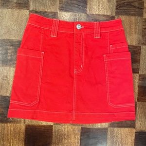 URBAN OUTFITTERS BDG RED SKIRT